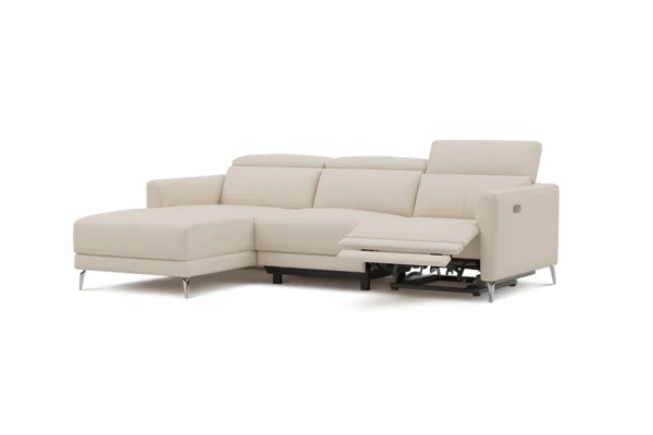 Andria Leather Reclining Sectional Sofa - Image 2