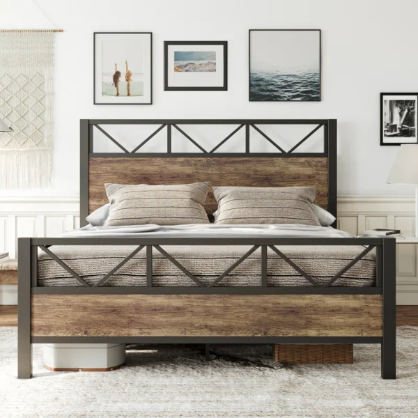 Wykeisha Metal Platform Bed