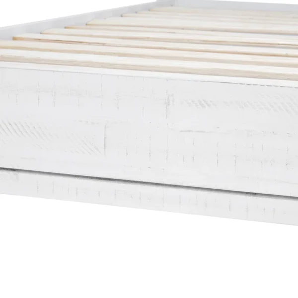 Vivian Solid Wood Platform Bed with Headboard, Rustic Bed Frame - Image 10