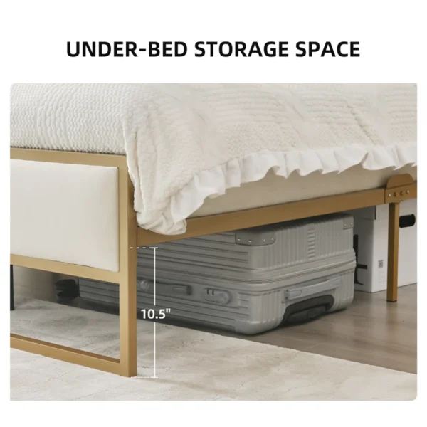 Sheila Upholstered Platform Bed with Velvet Tufted Headboard - Image 10