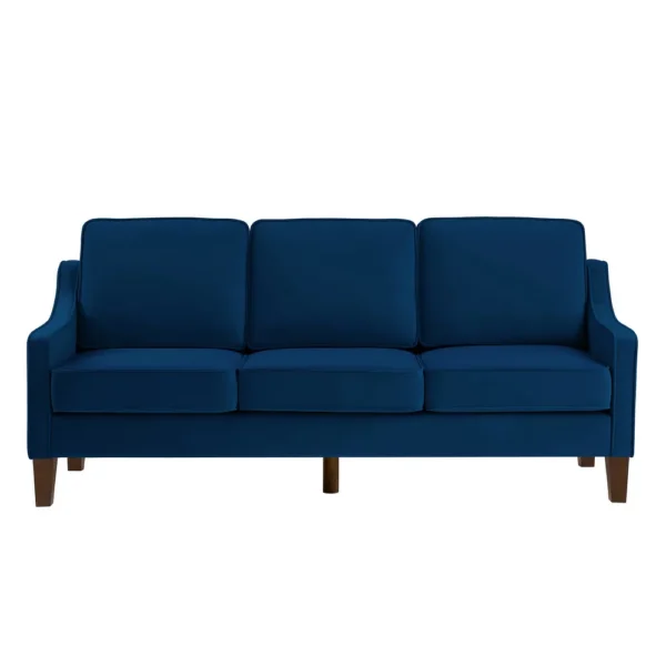 Modern Upholstered Sofa with Wooden Legs for Living Room - Image 11