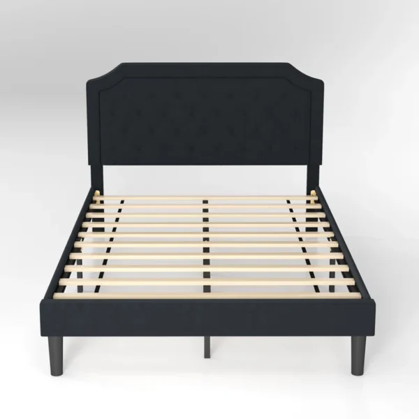 Onua Upholstered Platform Bed With Tufted Headboard and Wooden Frame - Image 11