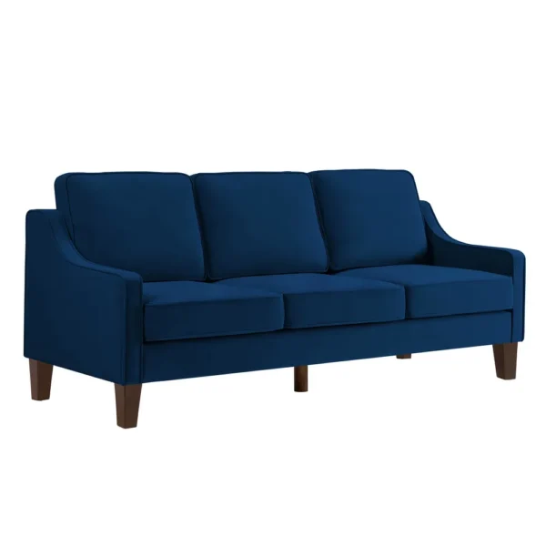 Modern Upholstered Sofa with Wooden Legs for Living Room - Image 13