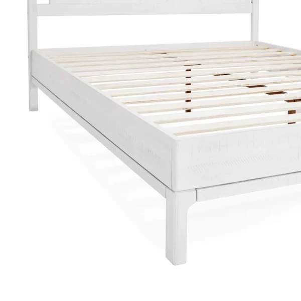 Vivian Solid Wood Platform Bed with Headboard, Rustic Bed Frame - Image 13
