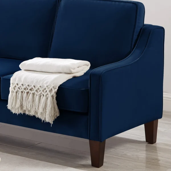 Modern Upholstered Sofa with Wooden Legs for Living Room - Image 15