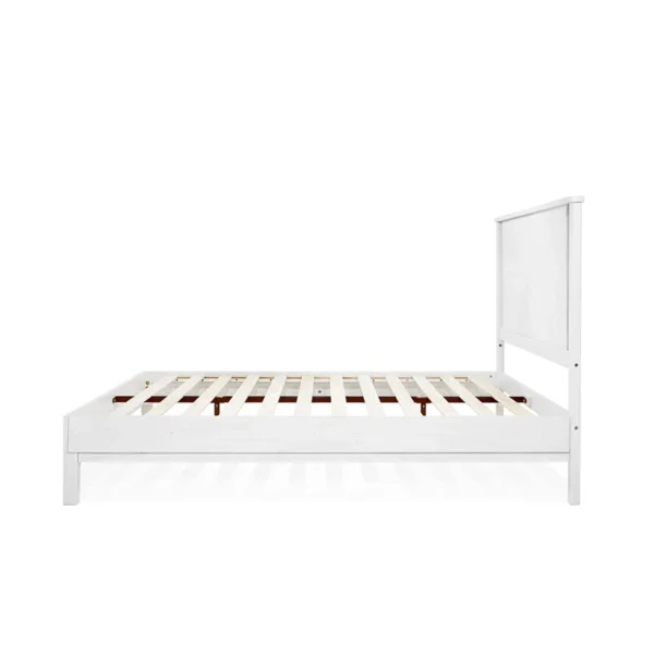 Vivian Solid Wood Platform Bed with Headboard, Rustic Bed Frame - Image 16