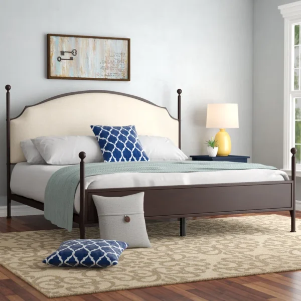 Marinez Upholstered Metal Standard Bed - Image 2