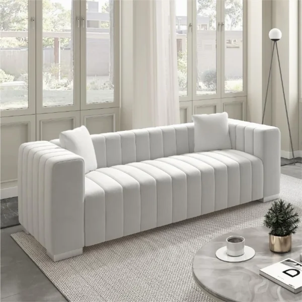 Wayna upholstered Modern Velvet Sofa for Living Room - Image 2