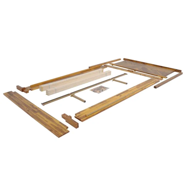 Vivian Solid Wood Platform Bed with Headboard, Rustic Bed Frame - Image 20