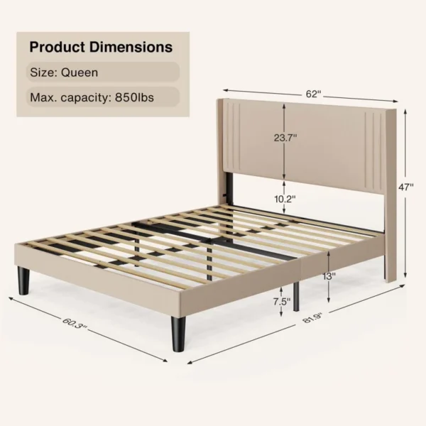 Bettyjean Upholstered Platform Bed - Image 3