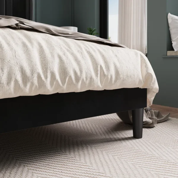 Candler Upholstered Platform Bed with Wingback - Image 3