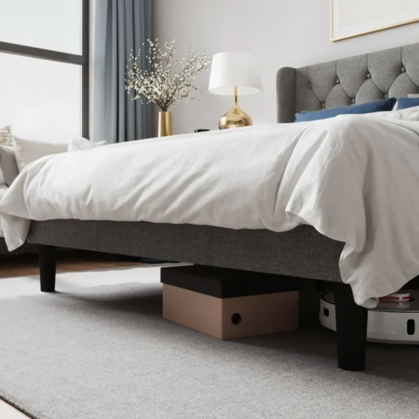 Walace Upholstered Wingback Bed - Image 3