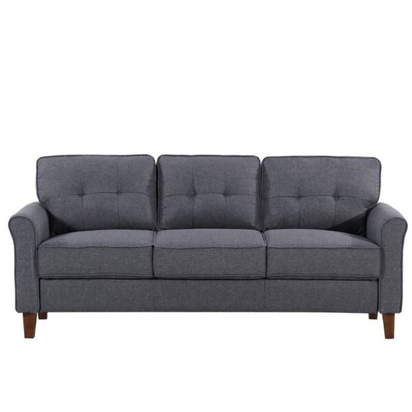 Kouchouk Linen Flared Arm Sofa - Image 4