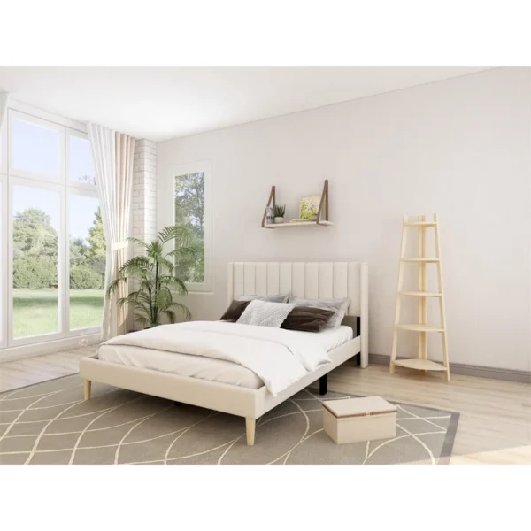 Eriksay Low Profile Upholstered Platform Bed with Winback Headboard - Image 4