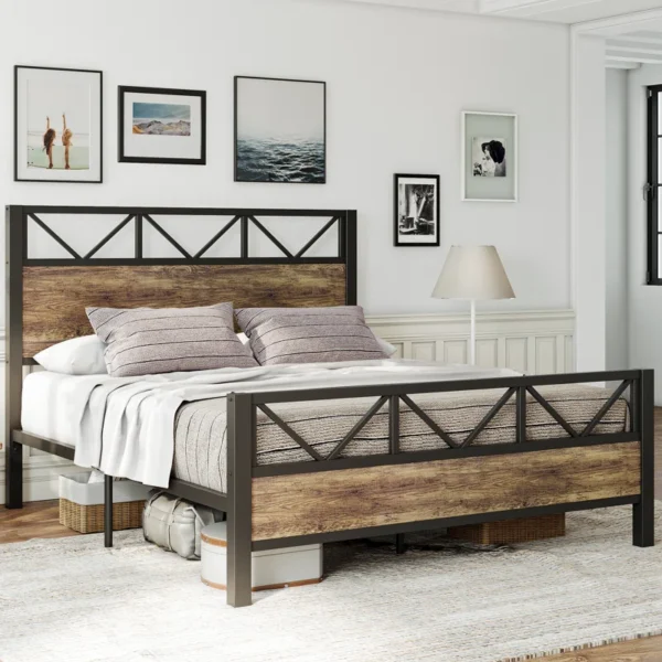 Wykeisha Metal Platform Bed - Image 4