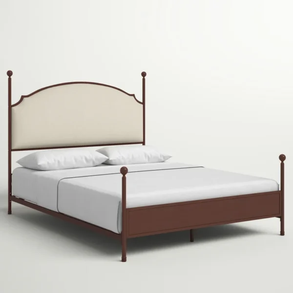 Marinez Upholstered Metal Standard Bed - Image 4