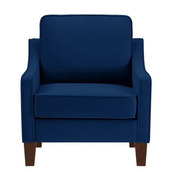 Modern Upholstered Sofa with Wooden Legs for Living Room - Image 4