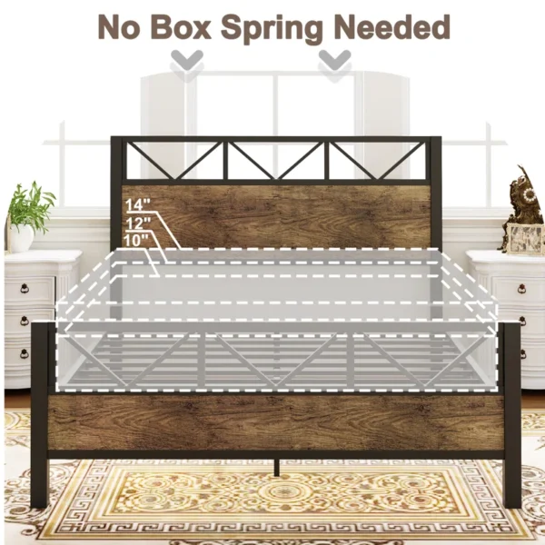Wykeisha Metal Platform Bed - Image 5