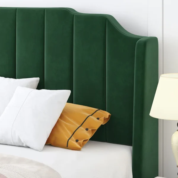 Malalia Upholstered Wingback Bed - Image 6
