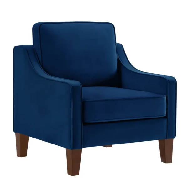 Modern Upholstered Sofa with Wooden Legs for Living Room - Image 5