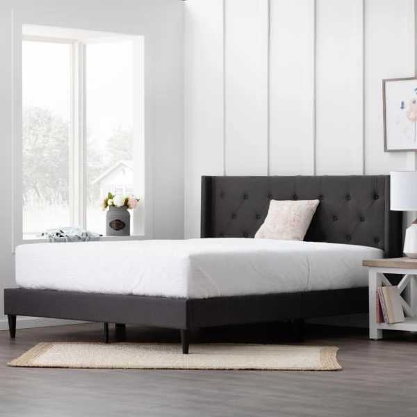 Brookside Isabelle Button Tufted Wingback Upholstered Bed - Image 6