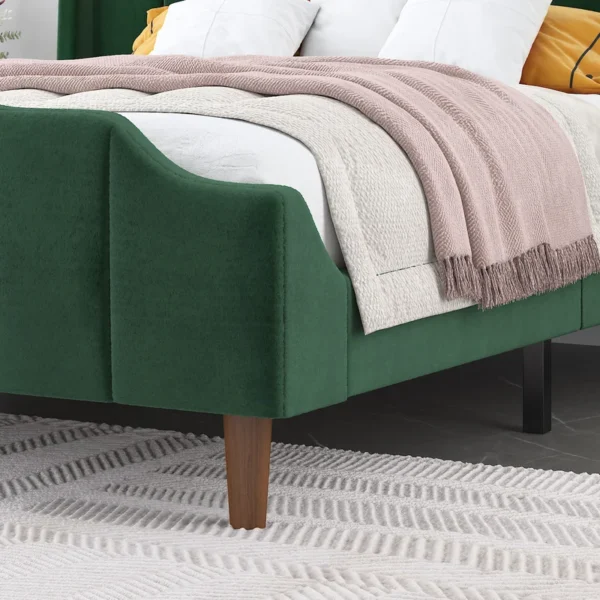 Malalia Upholstered Wingback Bed - Image 7