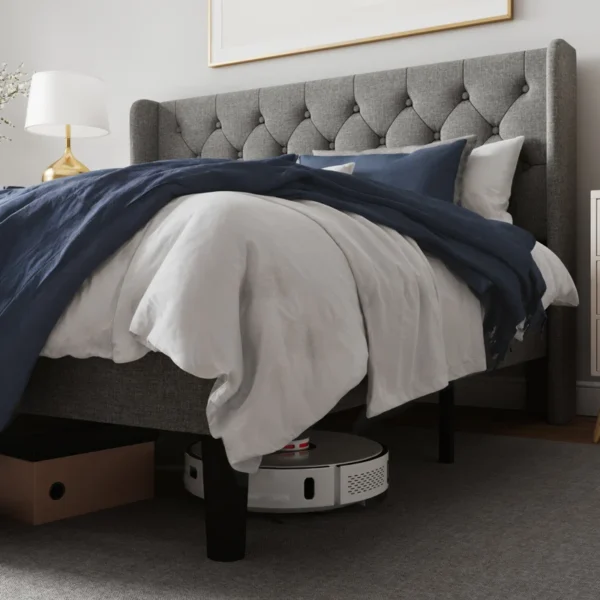 Walace Upholstered Wingback Bed - Image 7