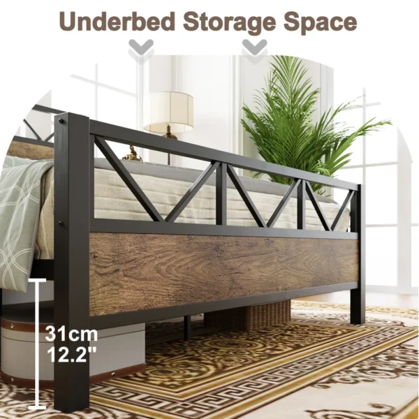 Wykeisha Metal Platform Bed - Image 8