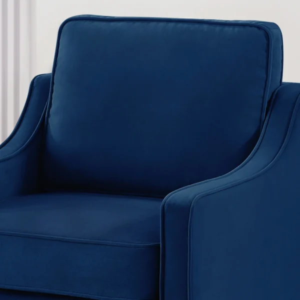 Modern Upholstered Sofa with Wooden Legs for Living Room - Image 8