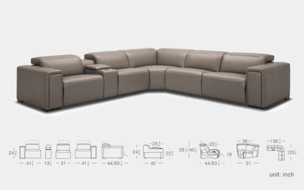 Cosmos Modern Motion Recliner - Image 8