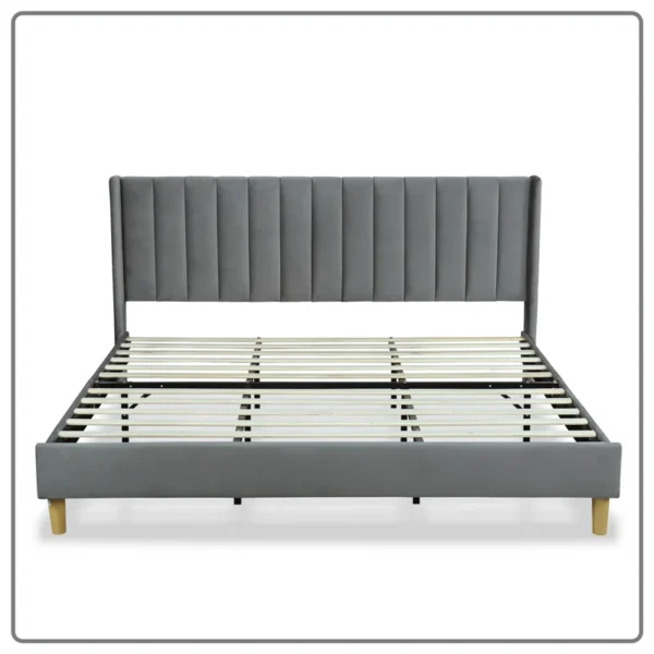 Eriksay Low Profile Upholstered Platform Bed with Winback Headboard - Image 9