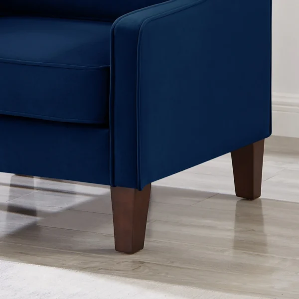 Modern Upholstered Sofa with Wooden Legs for Living Room - Image 9