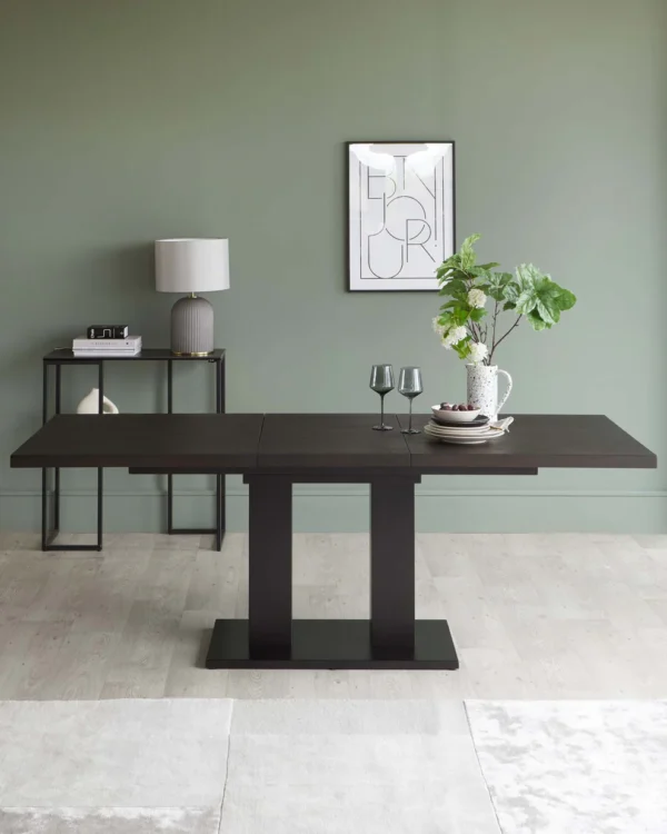 Morgan 6 to 8 Seat Extending Dark Oak Dining Table