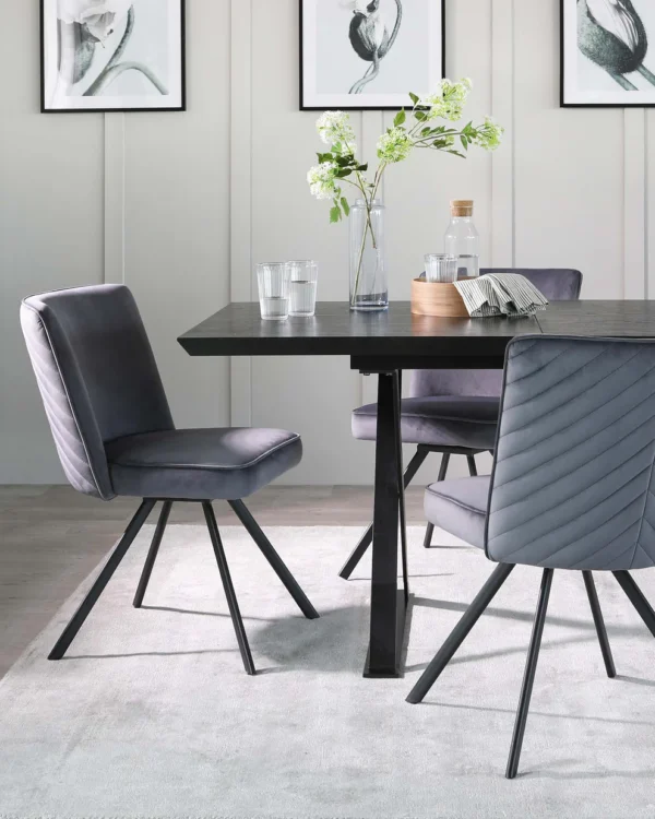 Nala Dark Washed Oak Extending 6 To 8 Seater Dining Table - Image 12