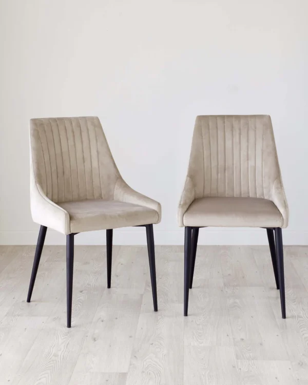 Calenzano & Blakely: Calenzano 8 to 10 seater table and 8 Blakely champagne dining chairs set. - Image 3