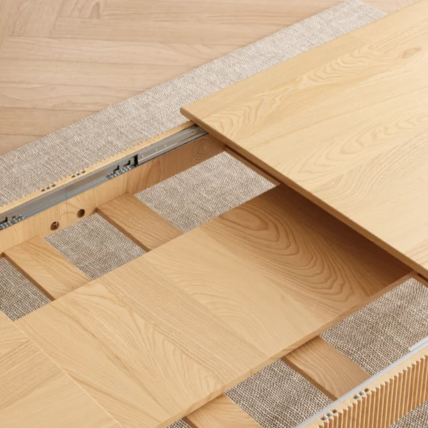 Extendable Wood Dining Table Mid Century Modern - Image 3