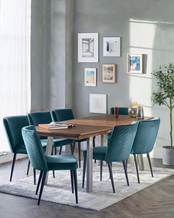 Assi Walnut Extending 6 To 8 Seater Dining Table - Image 3