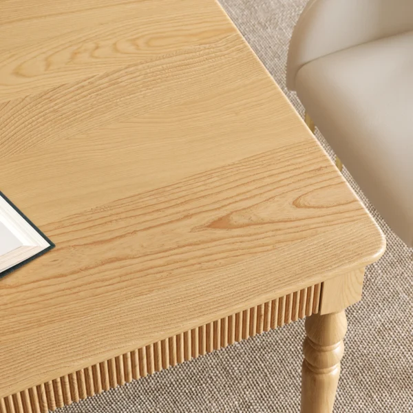 Extendable Wood Dining Table Mid Century Modern - Image 4