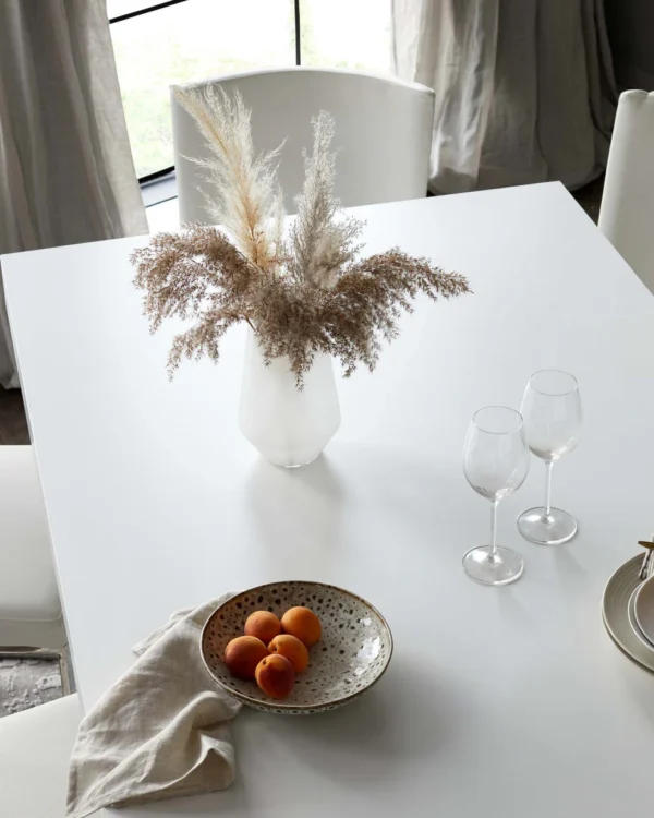 Aria White Oak And Glass 8 Seater Dining Table - Image 5