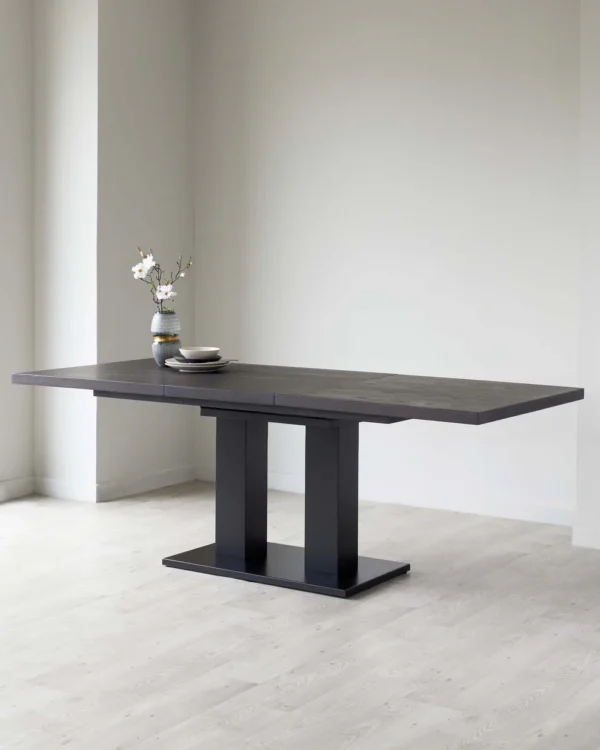 Morgan 6 to 8 Seat Extending Dark Oak Dining Table - Image 5