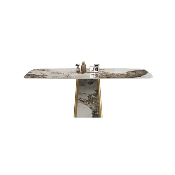 Rectangle Contemporary Sintered Stone Dining Table for 8 Seaters - Image 7