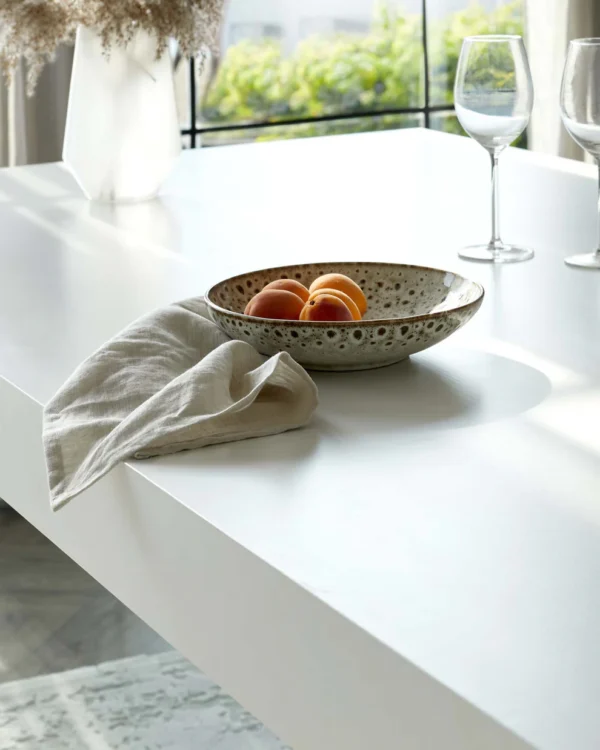 Aria White Oak And Glass 8 Seater Dining Table - Image 7