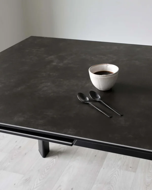 Louis Dark Grey Ceramic Extending 6 To 8 Seater Dining Table - Image 7