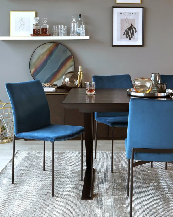 Nala Dark Washed Oak Extending 6 To 8 Seater Dining Table - Image 9
